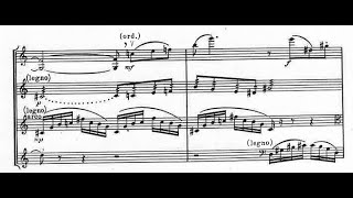 Goffredo Petrassi  String Quartet 1958 ScoreVideo [upl. by Hertzog116]