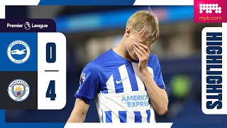 PL Highlights Brighton 0 Man City 4 [upl. by Sheffy734]