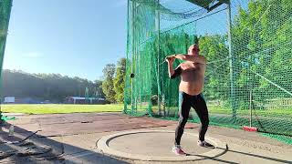 Hammer Throw Stabilizing my 3rotation throws Master Athletics M60 252024 [upl. by Eittol]