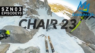 skiing CHAIR 23 at MAMMOTH MOUNTAIN [upl. by Anidan]