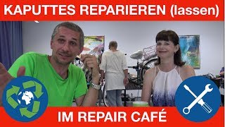 KAPUTTES REPARIEREN LASSEN im REPAIR CAFÉ  INTERVIEW mit Barbara im Café Knacks in DÜLMEN [upl. by Donica]