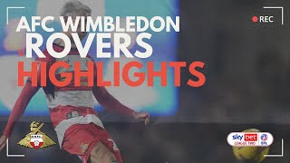 AFC Wimbledon v Doncaster Rovers highlights [upl. by Proudlove827]