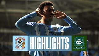 Coventry City v Plymouth Argyle  Match Highlights 🎞️ [upl. by Asenaj360]