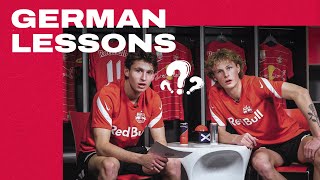 GERMAN LESSONS  w Brenden Aaronson and Maurits Kjaergaard [upl. by Hsirahc]