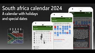 Calendar south africa 2024 [upl. by Hereld]