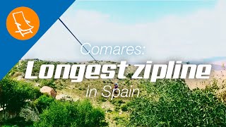 The longest zipline in Spain  Comares [upl. by Magdalen]