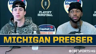 Cade McNamara amp Hassan Haskins on CFP Semifinal Game vs Georgia  CBS Sports HQ [upl. by Noval]