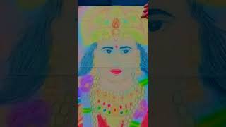 Navratri Special Drawing short  Ma Durga Drawing 🙏🏻🙏🏻 [upl. by Peppard]