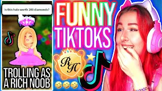 REACTING TO MORE FUNNY ROYALE HIGH TIKTOKS ROBLOX Royale High Viral Funny Moments [upl. by Leterg]