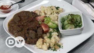 Hungarian beef goulash Hungary  50 Kitchens One City [upl. by Akayas]