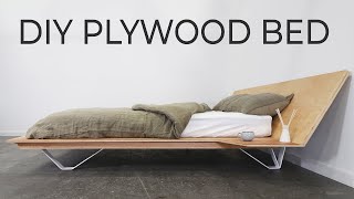 DIY Plywood Bed  Requires just 4 basic power tools [upl. by Brady]