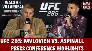 Sergei Pavlovich vs Tom Aspinall Press Conference Highlights UFC 295 [upl. by Evelc]