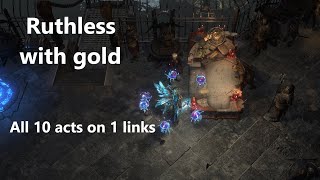 PoE Ruthless with Gold  Cold dot Occultist  Build guide  Map showcase  Day 1 [upl. by Mitchiner]