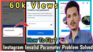 How To Fix Instagram invalid Parameters problem Instagram invalid parameter error problem solve 2023 [upl. by Adnaloj]