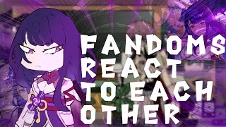 Fandoms react to each other Raiden Shogun  Ei  Gacha React [upl. by Daniels]