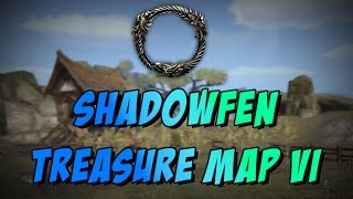 ESO Elder Scrolls Online Shadowfen Treasure Map VI6 Location [upl. by Adnuhsor]