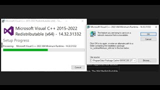 Microsoft Visual C Error Feature You Are Trying To Use Is On Network Resource That Is Unavailable [upl. by Ahtnamys]