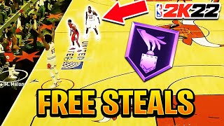 HOW TO GET A STEAL EVERY PLAY IN NBA 2K22 MYTEAM [upl. by Milurd]