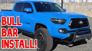 20162022 OEDRO Tacoma Bull Bar Install MUST HAVE [upl. by Pfosi857]