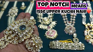 Luxurious Moissonite Polki Jewellery Wholesale Market Chandni Chowk Delhi Premium Bridal Jewellery [upl. by Kcarb]