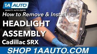 How to Replace Headlights 1013 Cadillac SRX [upl. by Naltiak]