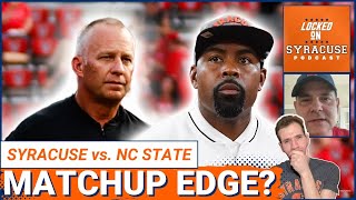 How Syracuse Football Matches Up with NC State Wolfpack  Syracuse Orange Podcast [upl. by Sualokcin314]