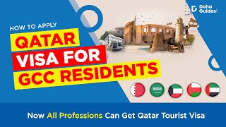 Qatar Visa For GCC Residents How To Apply Through Hayya Portal 2023  All Professions Eligible [upl. by Amadeus]