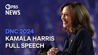 WATCH LIVE Kamala Harris speaks at 2024 Democratic National Convention [upl. by Ikairik750]