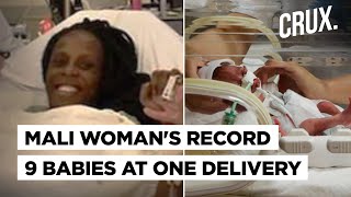 Mali Woman Gives Birth To 9 Babies At Once Maximum By A Human Ever [upl. by Lissie829]