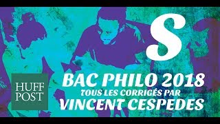 BAC PHILO 2018  SÉRIE S  CORRIGÉS [upl. by Ocirederf468]