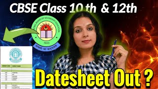 CBSE Board Exam 2025 Time Table 🔥 CBSE Datesheet Class 10th amp 12th  CBSE Latest Update 2025 [upl. by Hartfield]