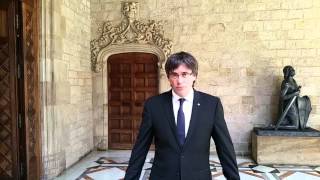 Carles Puigdemont president de la Generalitat 60è aniversari 60anysTrueta [upl. by Eirena]