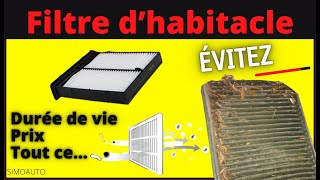 Problème sur le filtre d’habitacle de système climatisation Rôle Durée de vie Prix du changement [upl. by Florance956]