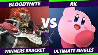 Smash Ultimate Tournament  Bloodynite Ganon Vs RK Kirby SX 330 SSBU Winners Round 2 [upl. by Erait218]