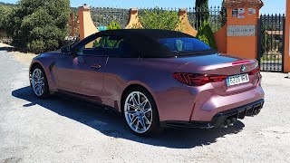 BMW M4 Cabrio 2024 Competition M xDrive en color Velvet Orchid II Metallic  exterior e interior [upl. by Keese364]