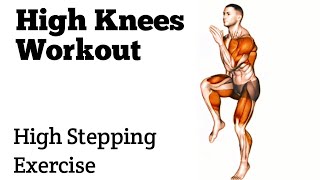 High knees workout High stepping exercise [upl. by Aseeram]