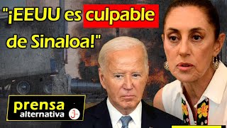 Sheinbaum deja clara responsabilidad de EEUU [upl. by Otrepur]