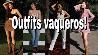 Ideas de outfits vaqueros – Botas vaqueras con falda vestidos y pantalones 👖 [upl. by Enilekaj614]