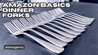 Amazon Basics Stainless Steel Dinner Forks  4 Months Later [upl. by Esaj835]