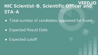 Expected Cutoff for NIELIT NIC ScientistB Scientific Officer amp STAA Exam 2023 [upl. by Anaitsirk]