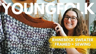 YoungFolk Knits Podcast My Rhinebeck Sweater 2024 DRK Framed  Sewing Burnside Bibs [upl. by Amand]