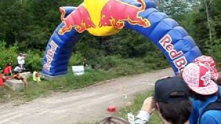 Rallye BaiedesChaleurs 2010  Record Breaking 139ft Jump  Gumball STI [upl. by Kolb613]