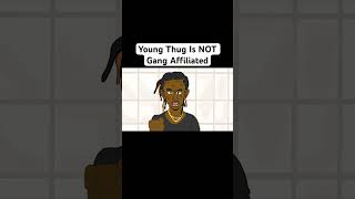 Young Thug Is NOT Gang Affiliated shorts rap hiphop youngthug [upl. by Neehsas315]