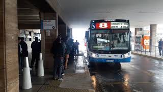 BUENOS AIRES AIRPORT EZEIZA 2019  BUS LINE 8 TO DOWNTOWN [upl. by Yonita714]