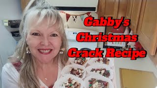 Im addicted to Christmas Crack recipe kid friendly movie night snacks Gabby journey 1000 subs [upl. by Madid27]