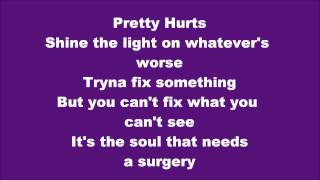 Beyonce  Pretty Hurts Lyrics [upl. by Grady]