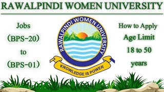 Rawalpindi Women University Jobs October 2024  University Jobs  Women University jobs [upl. by Sivet]