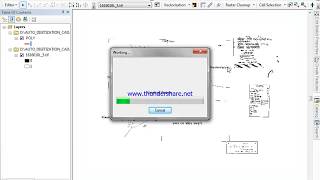 AUTO DIGITIZATION CADASTRAL MAP WITH ARCGIS [upl. by Yelsnik]