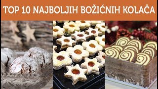 Top 10 najboljih božićnih kolača  Recepttura [upl. by Aztiram]