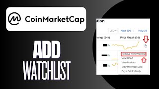 How to Add a Watchlist on Coinmarketcap [upl. by Chicoine432]